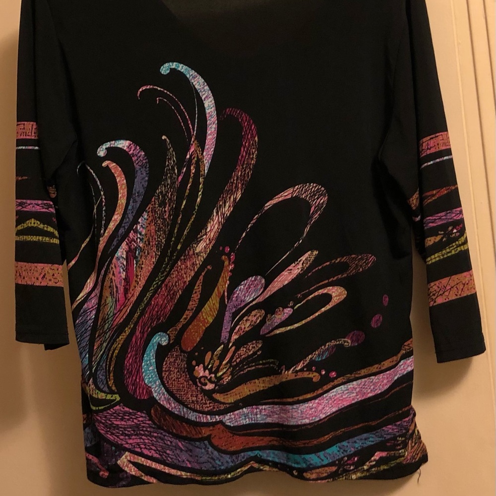 Ladies Valentina silky long sleeve shirt